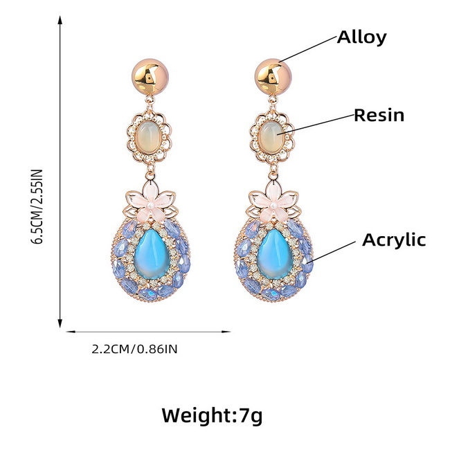 Alloy earrings 2022-6-14-037